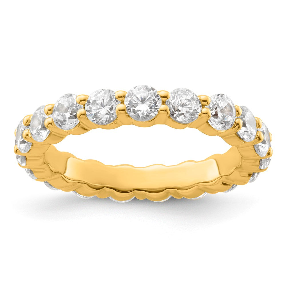 14k 2ct Lab Grown Diamond VS+ F+ Round Comp Channel Set Eternity Band