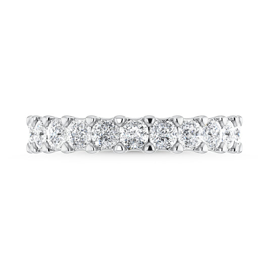 950 Platinum  3 1/6 CT Tw. Cushion Shape Lab Grown Diamond Full Eternity Band