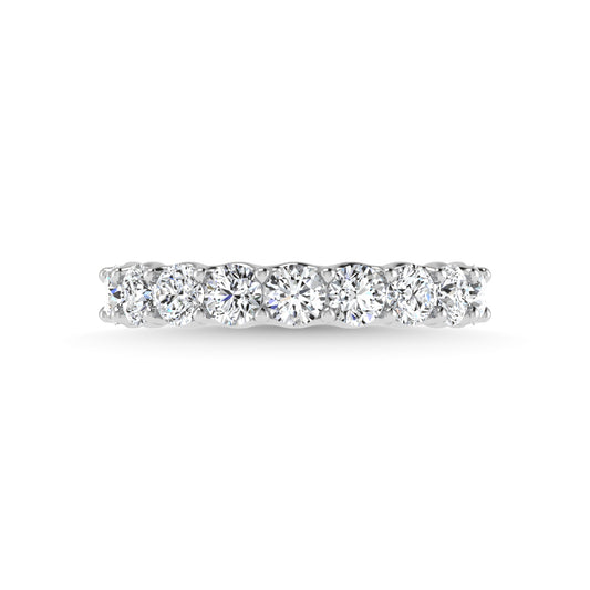950 Platinum  2 1/10 CT Tw. Tw. Round Shape Lab Grown Diamond Full Eternity Band