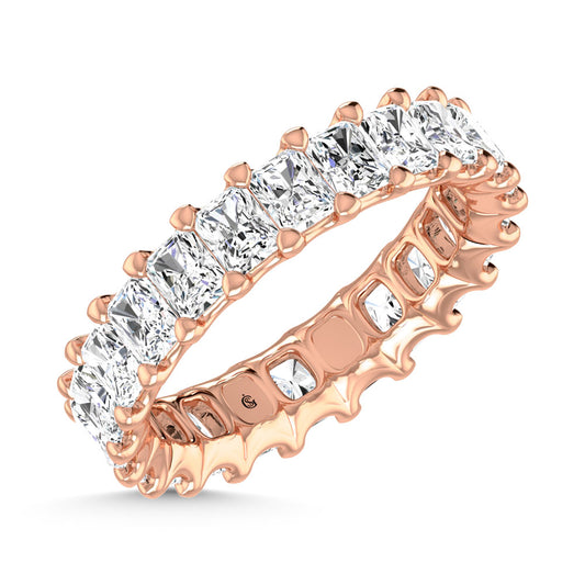 18K Yellow Gold 5 1/4 CT Tw. Radiant Shape Lab Grown Diamond Full Eternity Band