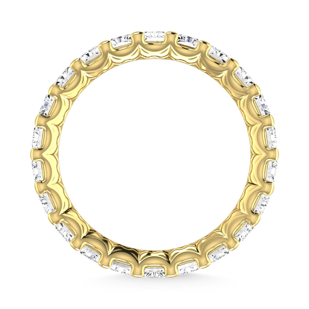 18K Yellow Gold 5 1/4 CT Tw. Radiant Shape Lab Grown Diamond Full Eternity Band