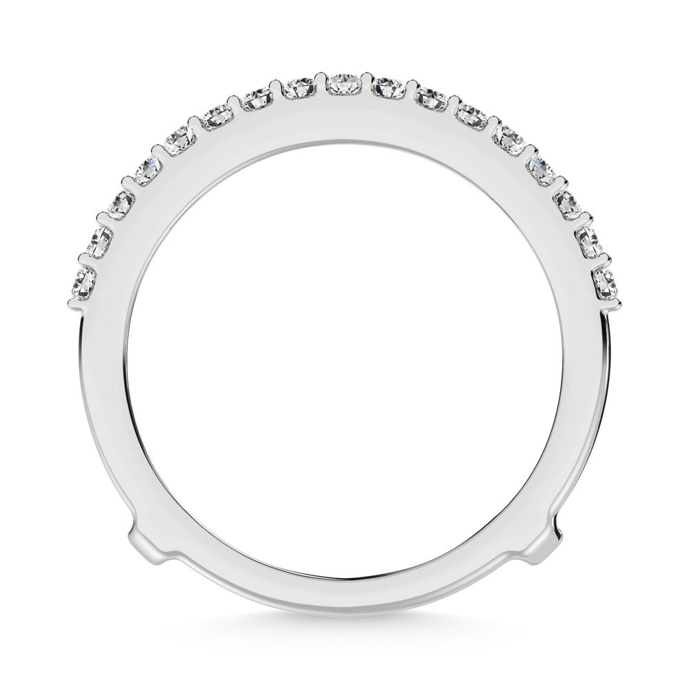 14K White Gold Diamond 1 Ct.Tw. Guard Ring