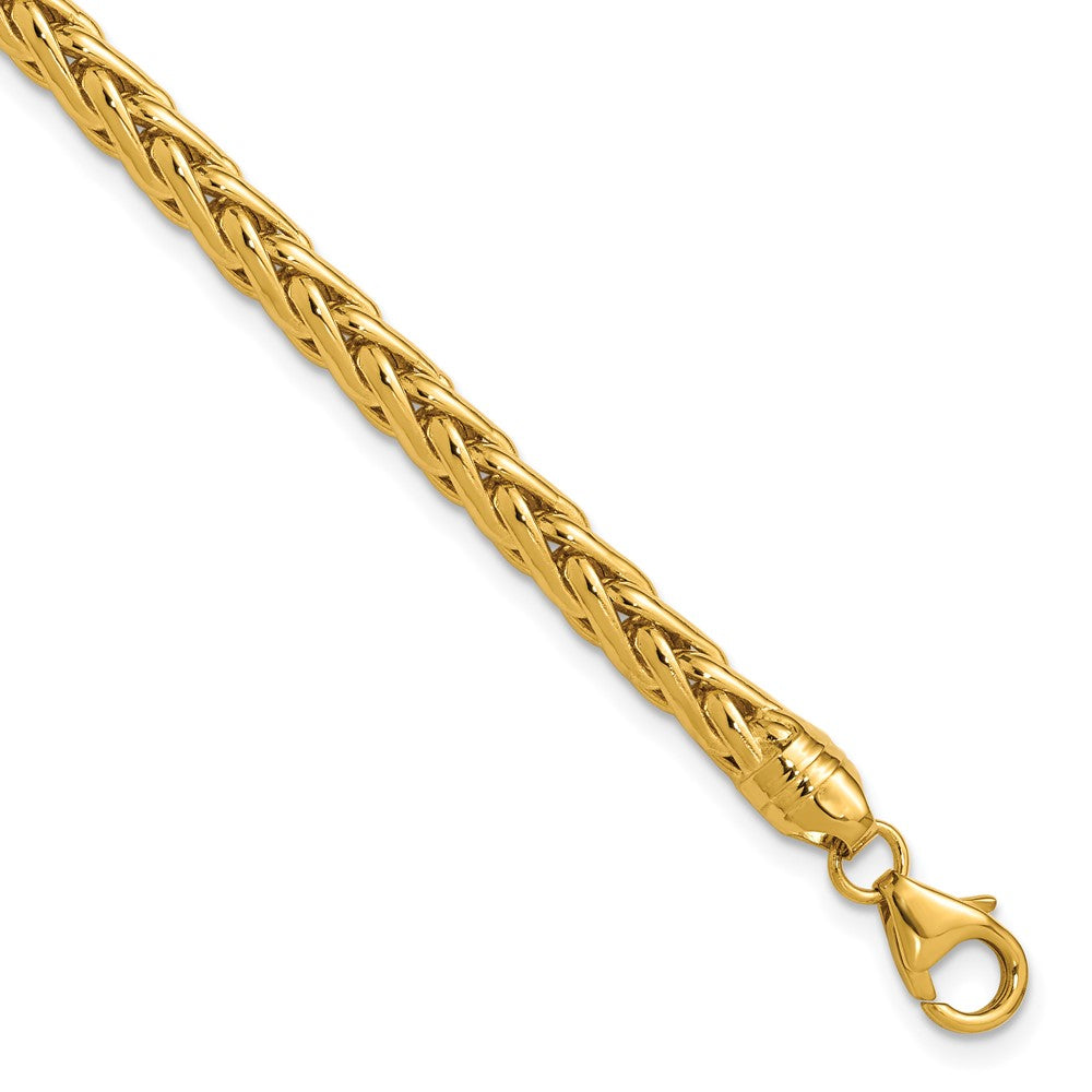 14k Polished 8.5in Wheat Chain Bracelet