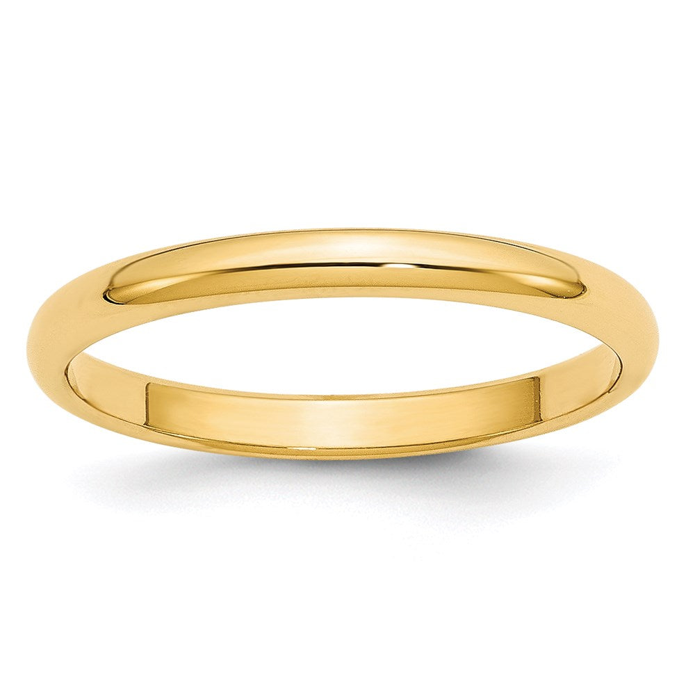 14KY 2.5mm Half Round Band