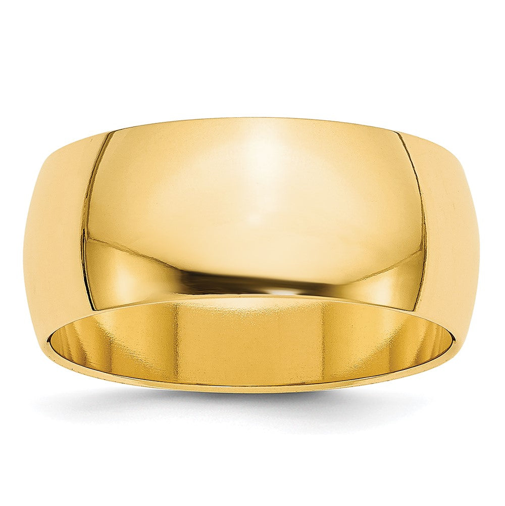 14KY 8mm Half-Round Wedding Band