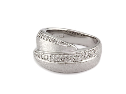 EFFY 925 STERLING SILVER DIAMOND RING