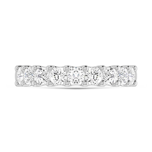 950 Platinum 2 7/8 Ct.Tw. Cushion Shape Lab Grown Diamond Wedding Band