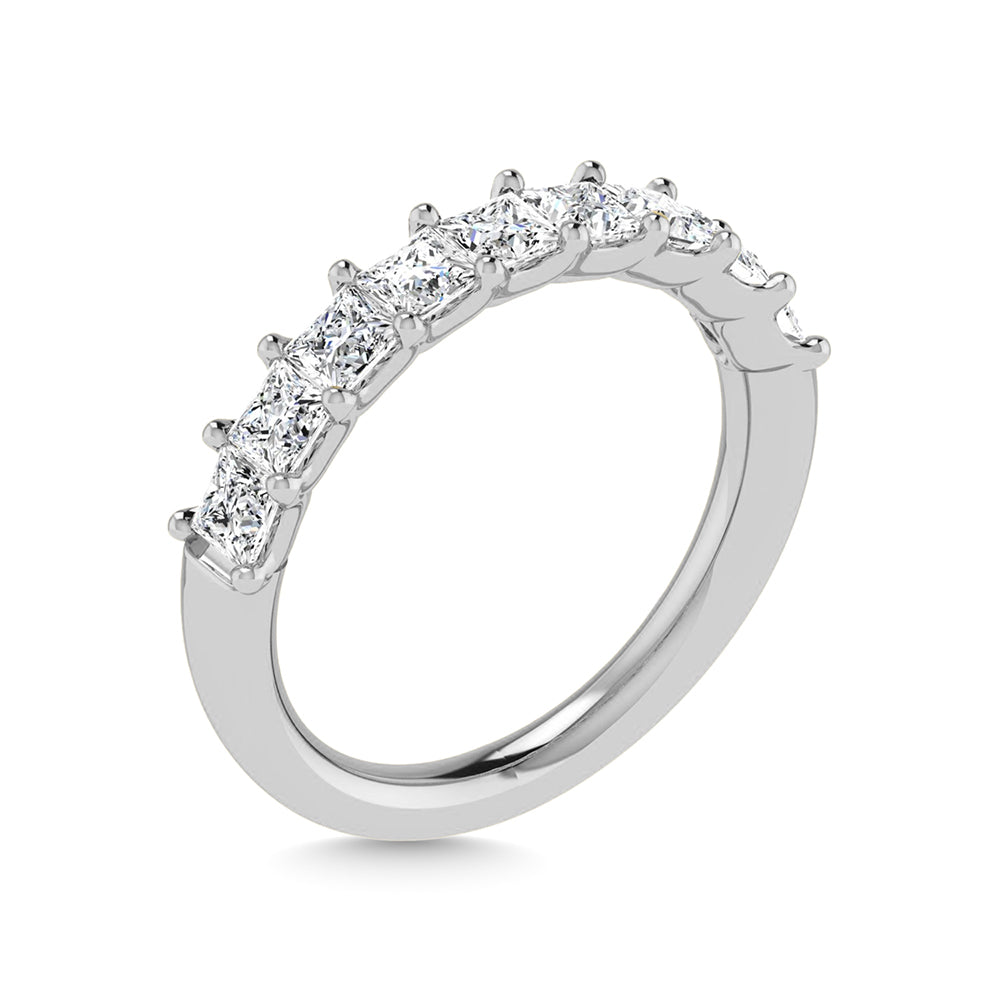 950 Platiunum  1 3/4 Ct.Tw. Princess Shape Lab Grown Diamond Half Way Eternity Band