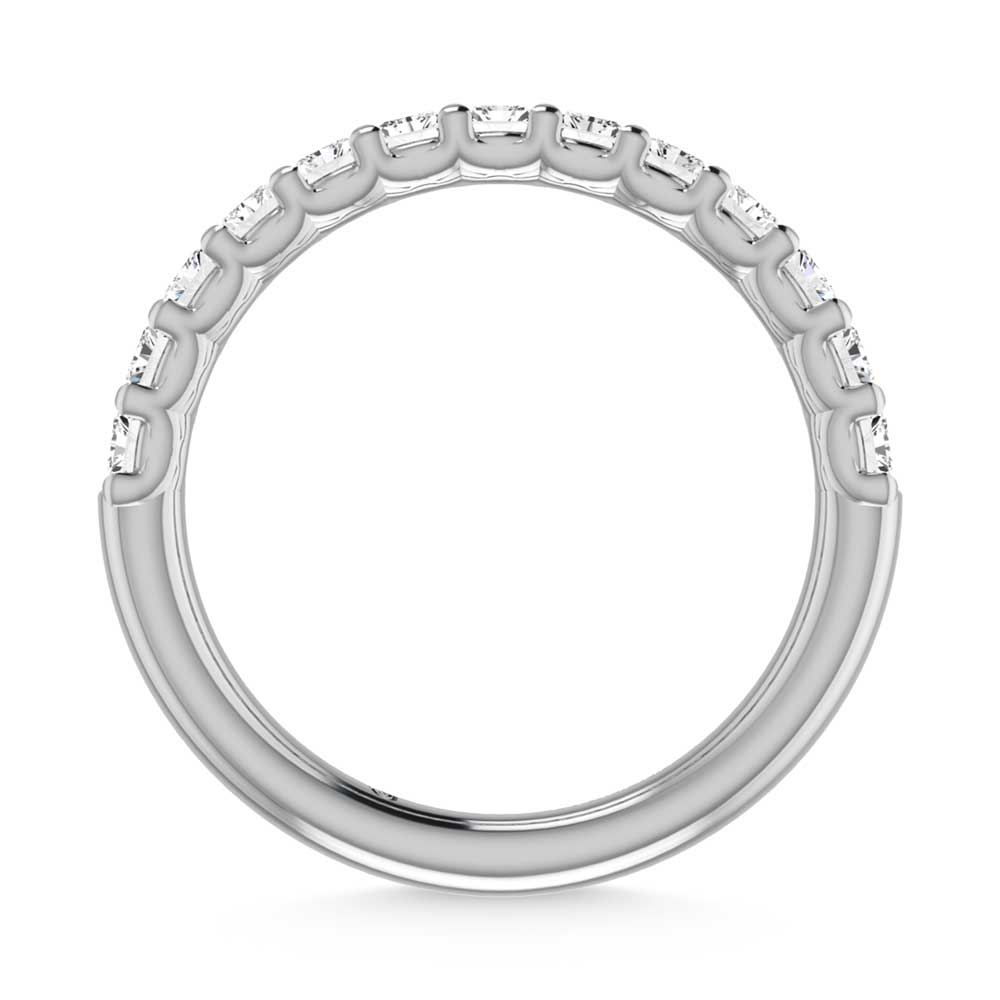 950 Platinum Yellow Gold  1 5/8 Ct.Tw. Radiant Shape Lab Grown Diamond Half Way Eternity Band