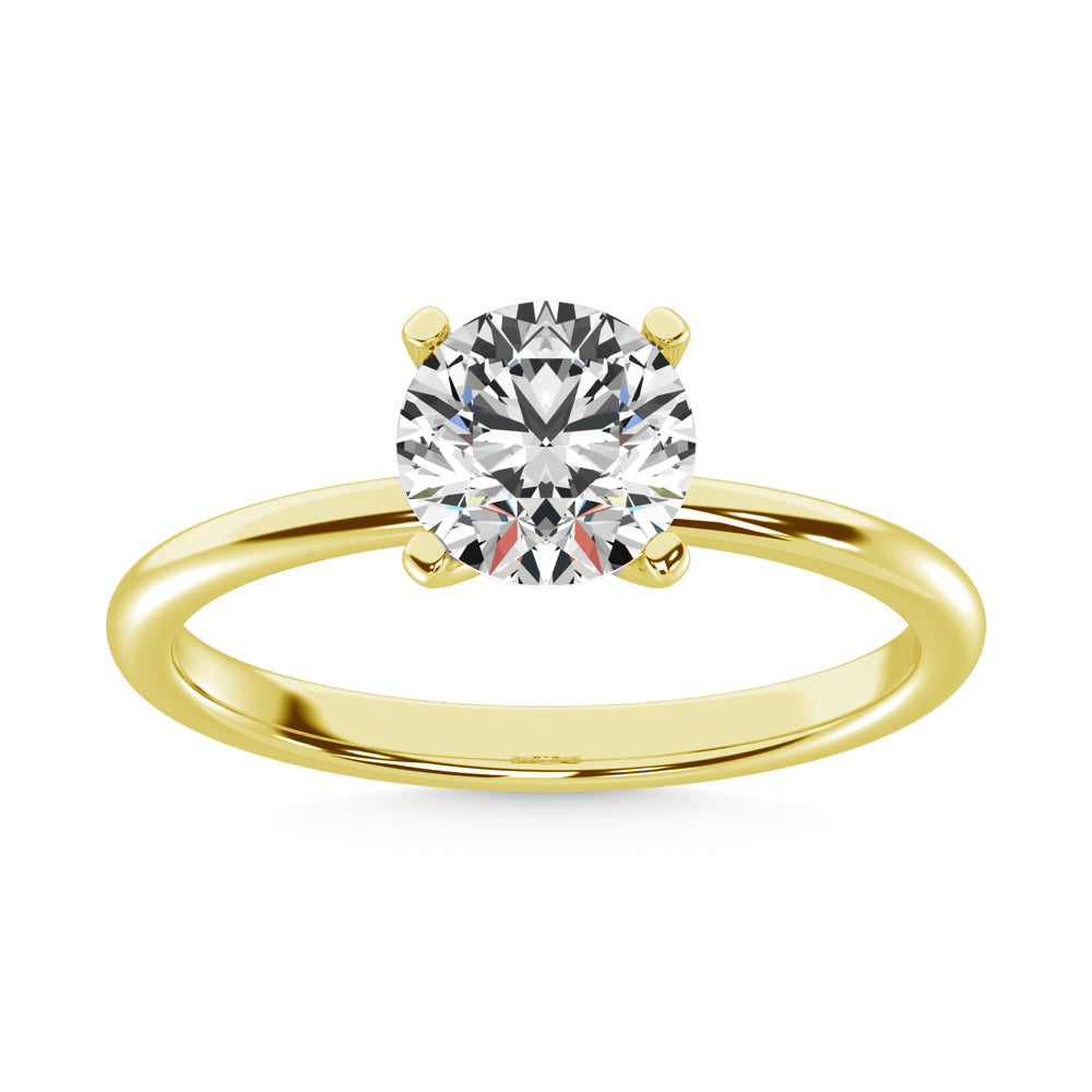 14K Yellow Gold Lab Grown Diamond 1 1/2 Ct.Tw. IGI Certified CVD VS1+ G+ Solitaire Ring (Available in 0.50ctw to 7ctw)