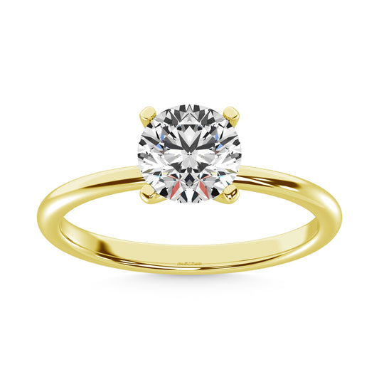 14K Yellow Gold Labgrown Diamond 1 1/2 Ct.Tw. Non certified HPHT VS1+ G+ Solitaire Ring (Available in 1ctw to 2ctw)