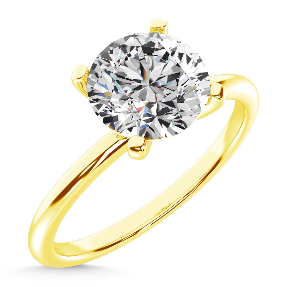 14K Yellow Gold Lab Grown Diamond 1 1/2 Ct.Tw. IGI Certified CVD VS1+ G+ Solitaire Ring (Available in 0.50ctw to 7ctw)