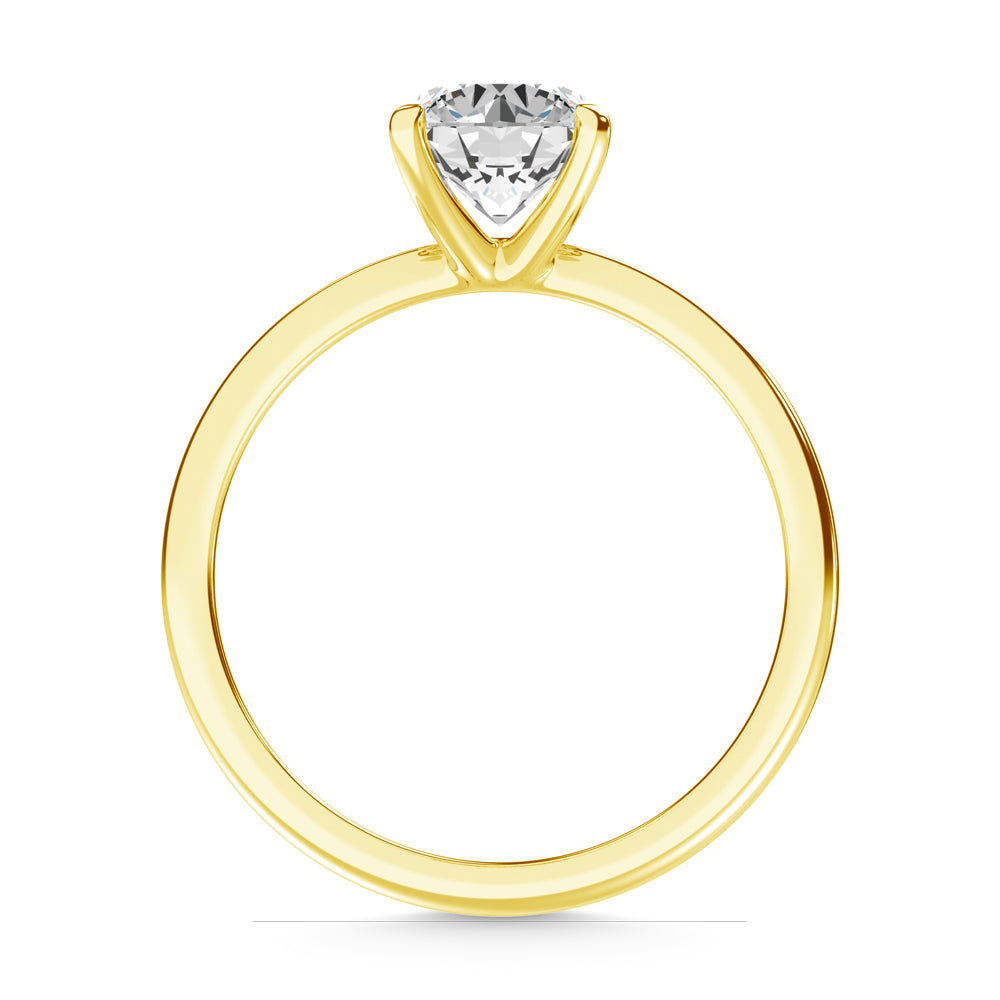 14K Yellow Gold Lab Grown Diamond 1 1/2 Ct.Tw. IGI Certified CVD VS1+ G+ Solitaire Ring (Available in 0.50ctw to 7ctw)