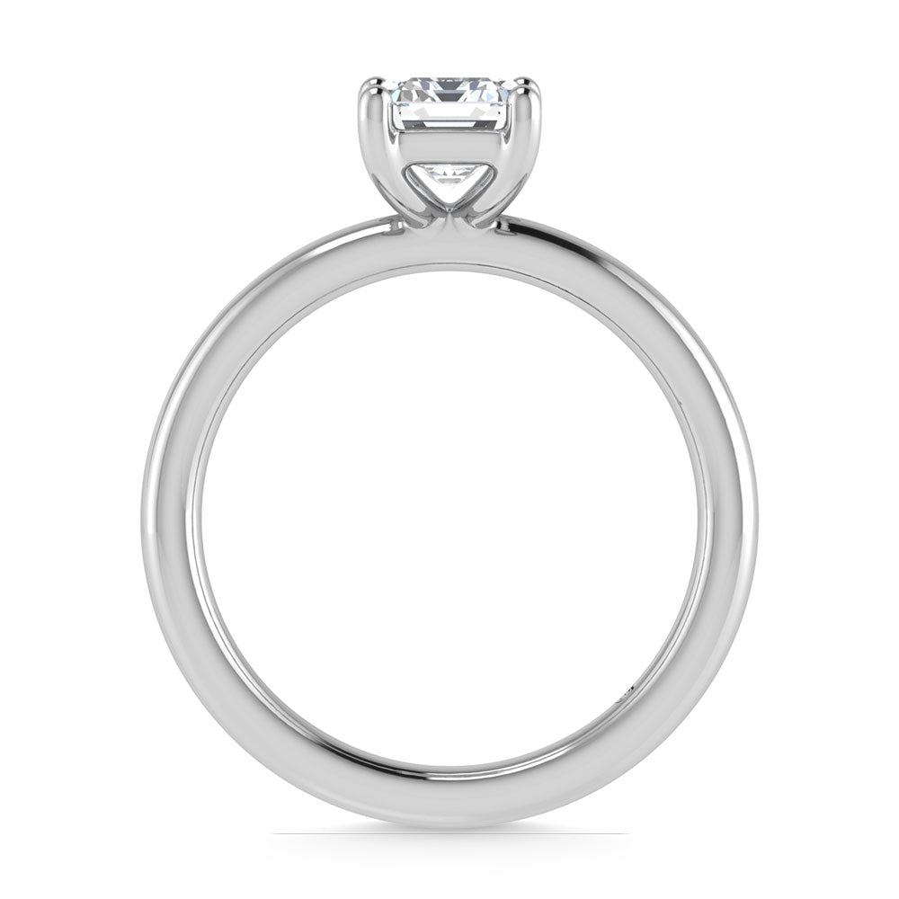 14K White Gold Lab Grown Diamond 3 Ct.Tw. IGI Certified Emerald Shape Solitaire (Available from 1CT to 7CT)