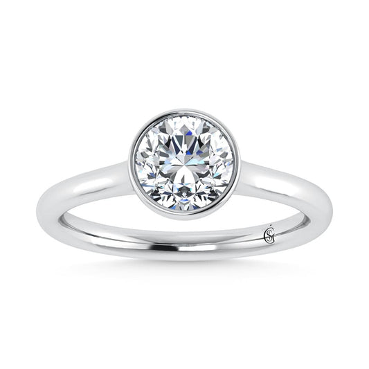 14K White Gold Lab Grown Diamond 1 1/2 Ct.Tw. Solitaire Engagement Ring
