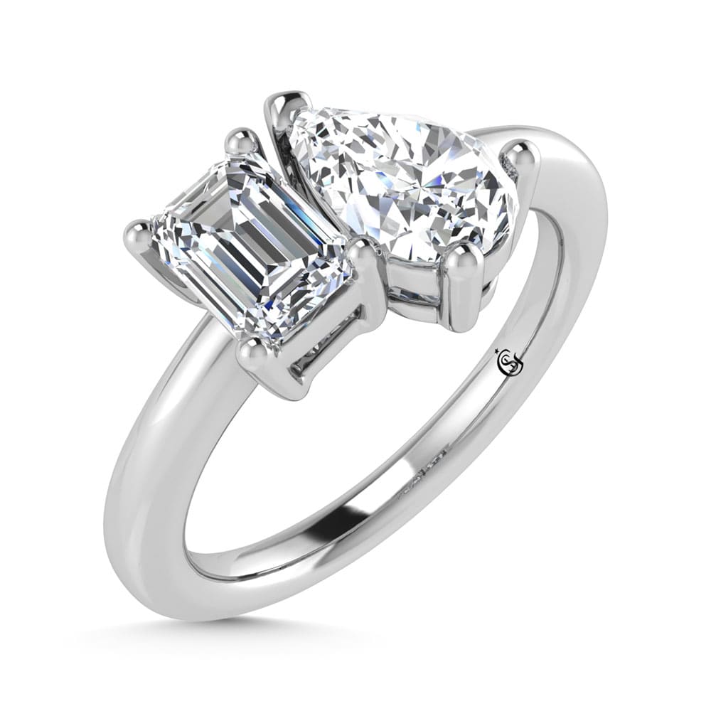 10K White Gold Lab Grown Diamond 1 Ct.Tw. Fashion Ring