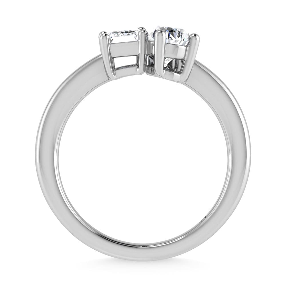 10K White Gold Lab Grown Diamond 1 Ct.Tw. Fashion Ring