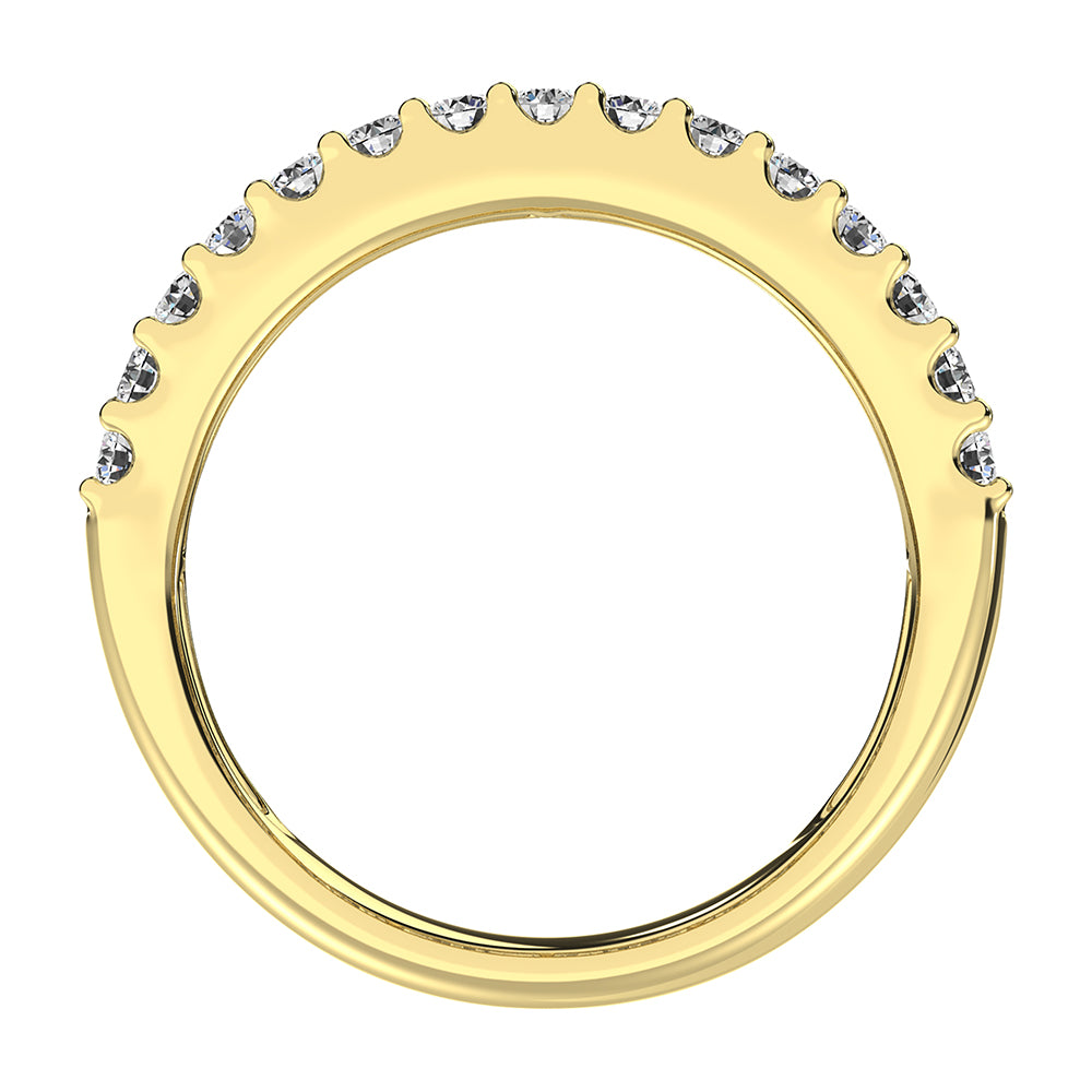 14K Yellow Gold Lab Grown Diamond 1/2 Ct.Tw. Baguette Wedding Band
