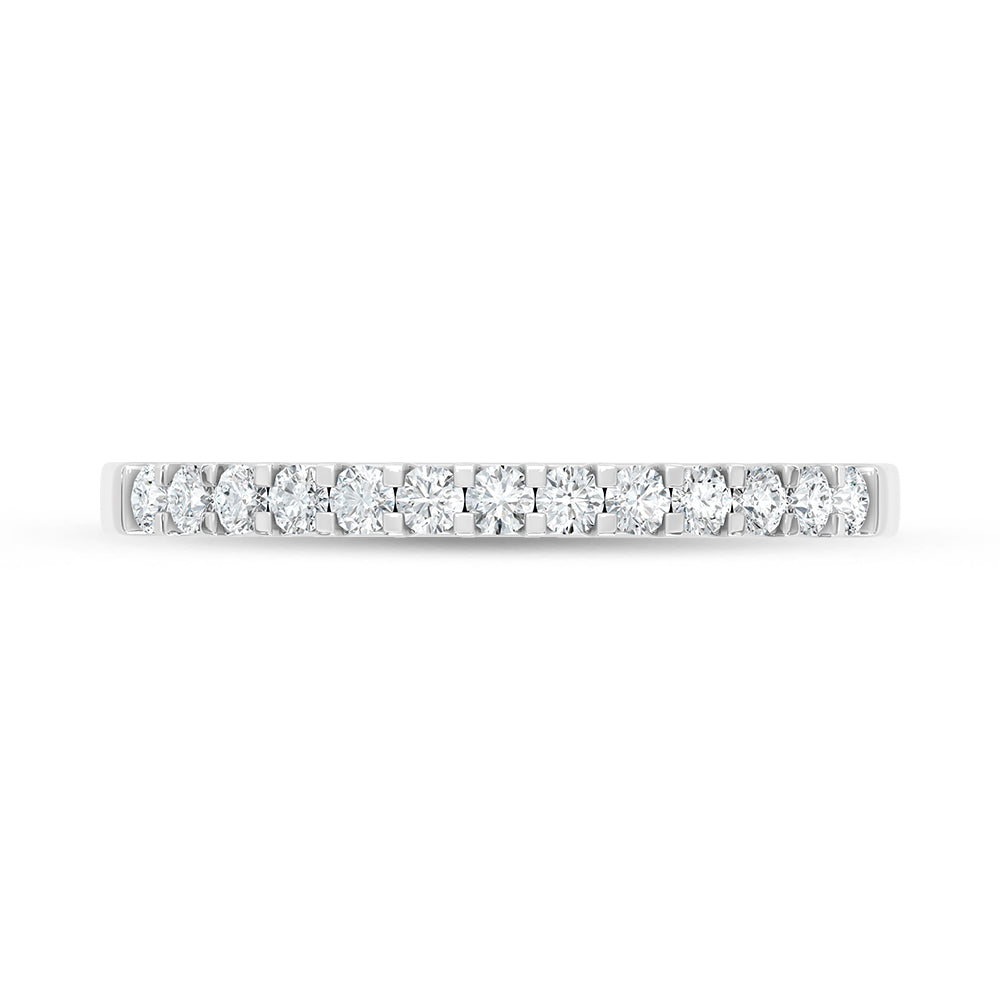 14K White Gold Lab Grown Diamond 1/3 Ct.Tw. Ladies Machine Band