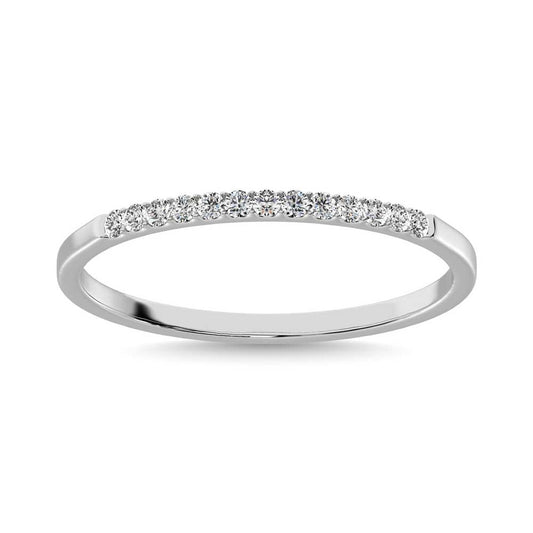 14K White Gold Lab Grown Diamond 1/2 Ct.Tw. Ladies Machine Band