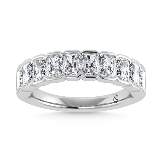 14K White Gold Lab Grown Diamond 2 Ct.Tw. Fashion Band