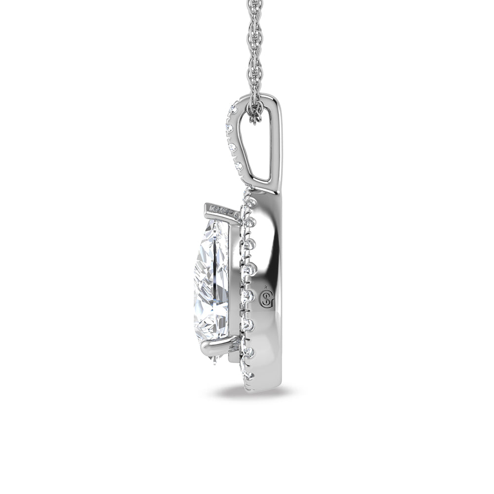 14K White Gold Labgrown Diamond 2 1/3 Ct.Tw. Fashion Pendant