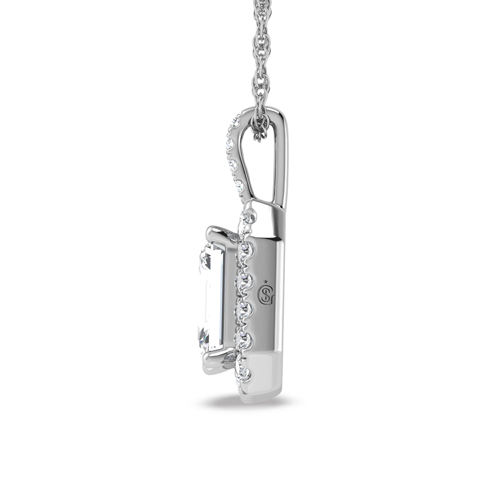 14K White Gold Labgrown Diamond 2 1/3 Ct.Tw. Fashion Pendant
