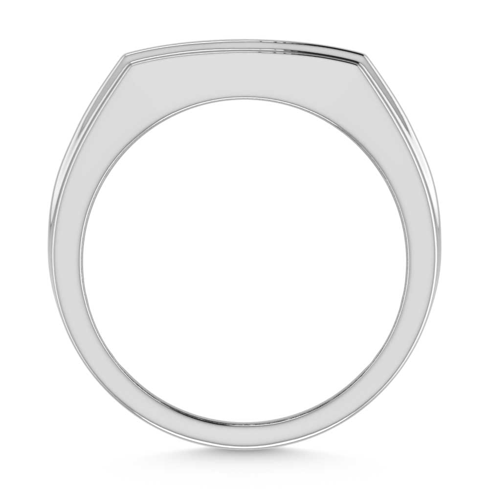 14K White Gold Lab Grown Diamond 2 Ct.Tw. Mens Ring