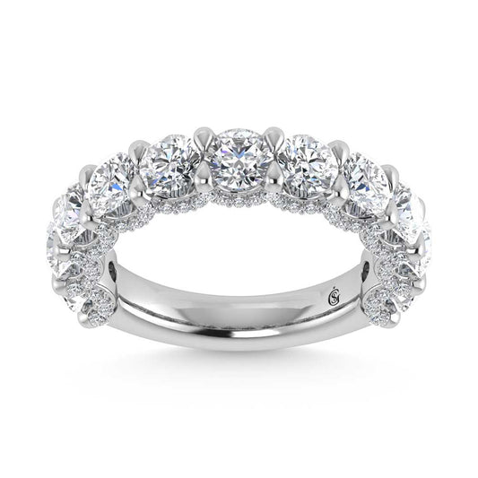 14K White Gold Lab Grown Diamond 2 3/4 Ct.Tw. Band