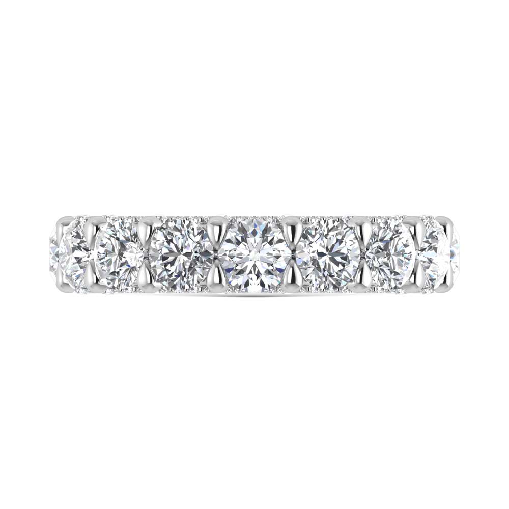 14K White Gold Lab Grown Diamond 2 3/4 Ct.Tw. Band