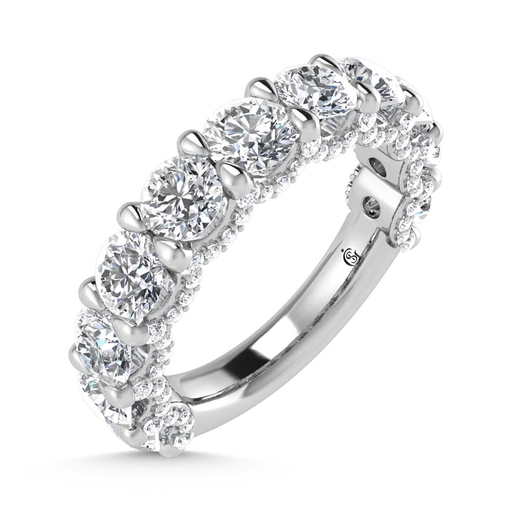 14K White Gold Lab Grown Diamond 2 3/4 Ct.Tw. Band