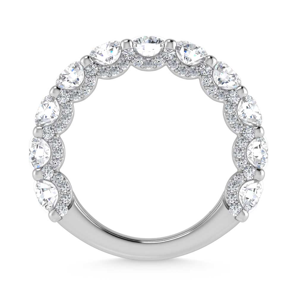 14K White Gold Lab Grown Diamond 2 3/4 Ct.Tw. Band
