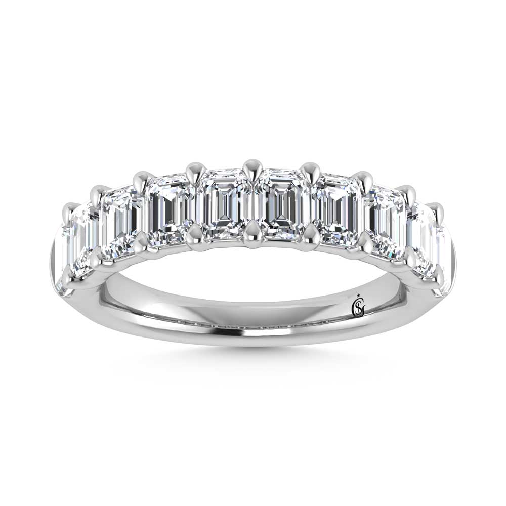14K White Gold Lab Grown Diamond 2 Ct.Tw. Wedding Band