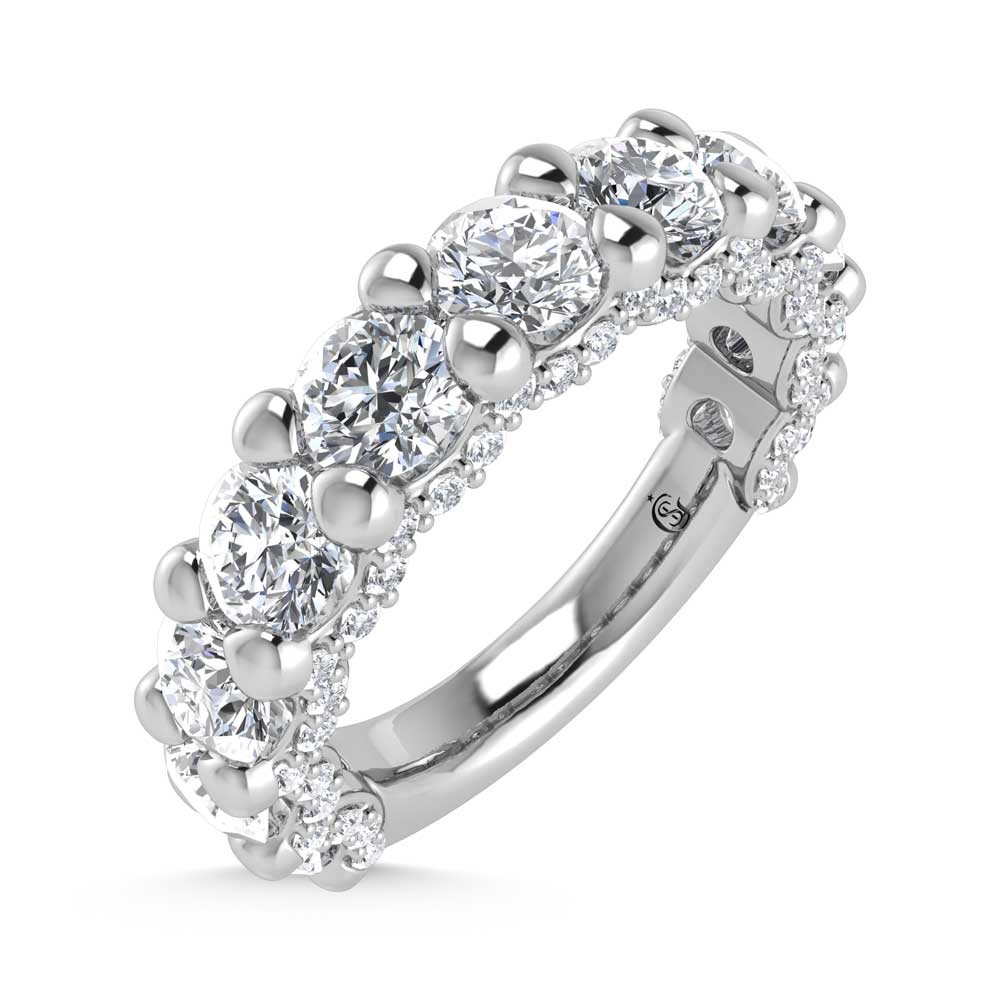 14K White Gold Lab Grown Diamond 2 5/8 Ct.Tw. Band