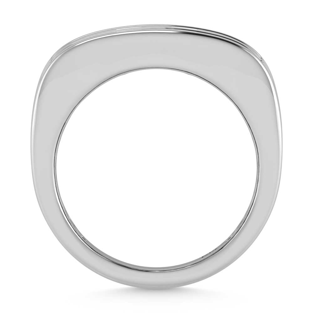 14K White Gold Lab Grown Diamond 4 Ct.Tw. Mens Ring