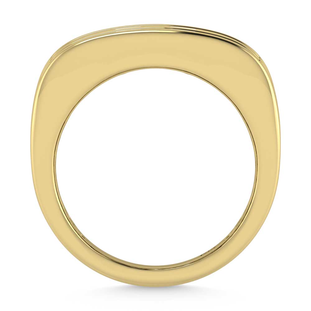 14K Yellow Gold Lab Grown Diamond 4 Ct.Tw. Mens Ring