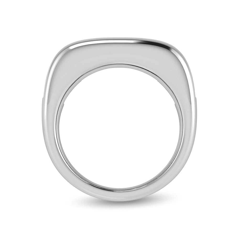 14K White Gold Lab Grown Diamond 5 Ct.Tw. Men?s Wedding Band