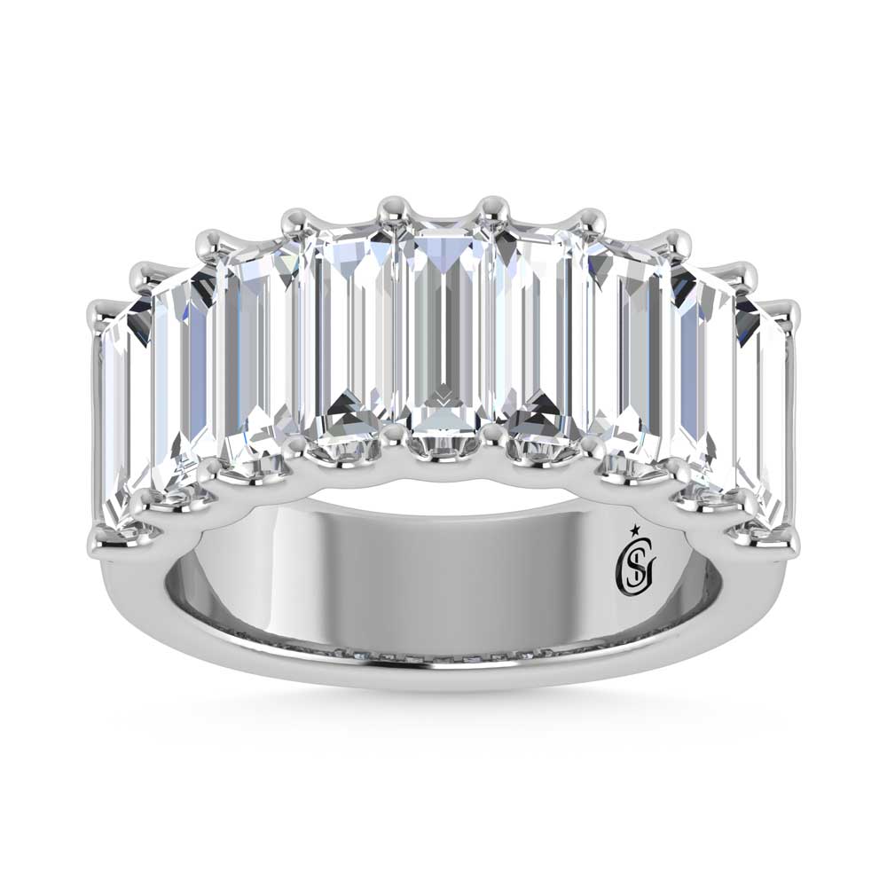 14K White Gold Lab Grown Diamond 3 1/6 Ct.Tw. Band