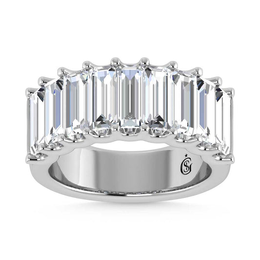 14K White Gold Lab Grown Diamond 3 1/6 Ct.Tw. Band