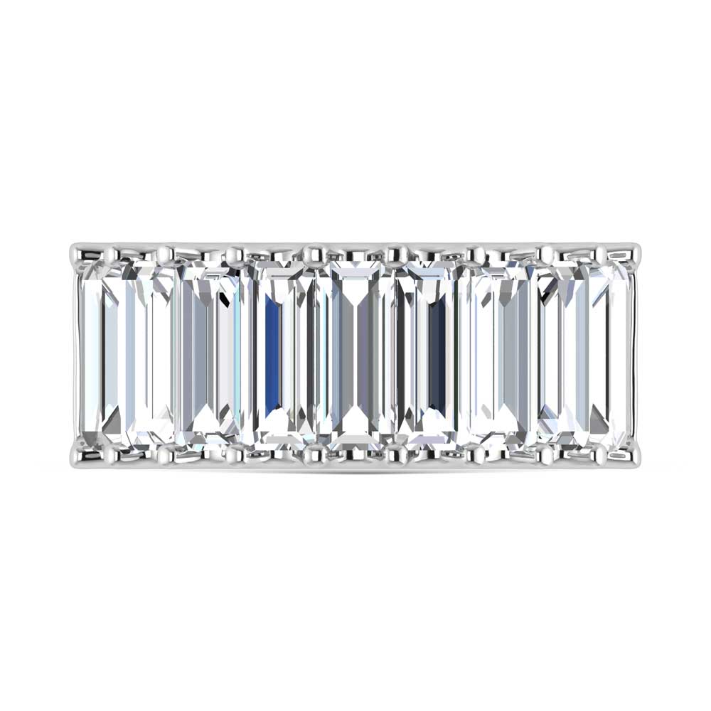 14K White Gold Lab Grown Diamond 3 1/6 Ct.Tw. Band