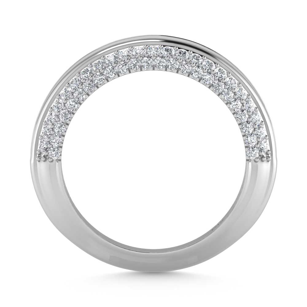14K White Gold Lab Grown Diamond 4 1/2 Ct.Tw. Band