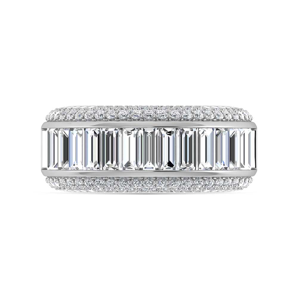 14K White Gold Lab Grown Diamond 2 1/2 Ct.Tw. Band
