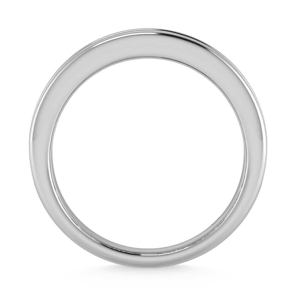 14K White Gold Lab Grown Diamond 2 7/8 Ct.Tw. Slim Baguette Mens Ring