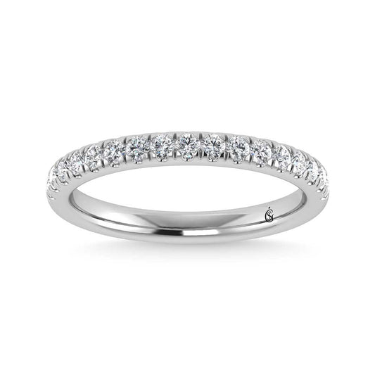 14K White Gold Lab Grown Diamond 1/3 Ct.Tw. Band