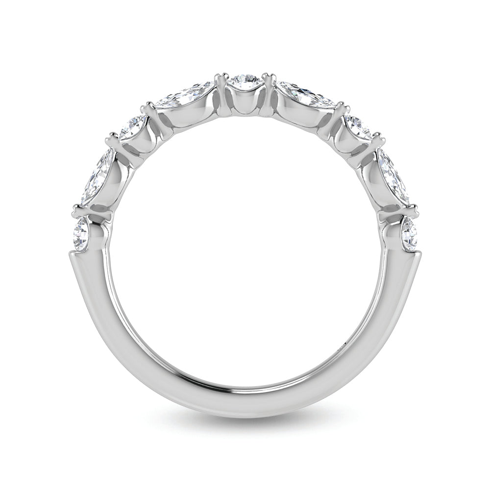 14K White Gold Lab Grown Diamond 1/2 Ct.Tw. Stackable Band