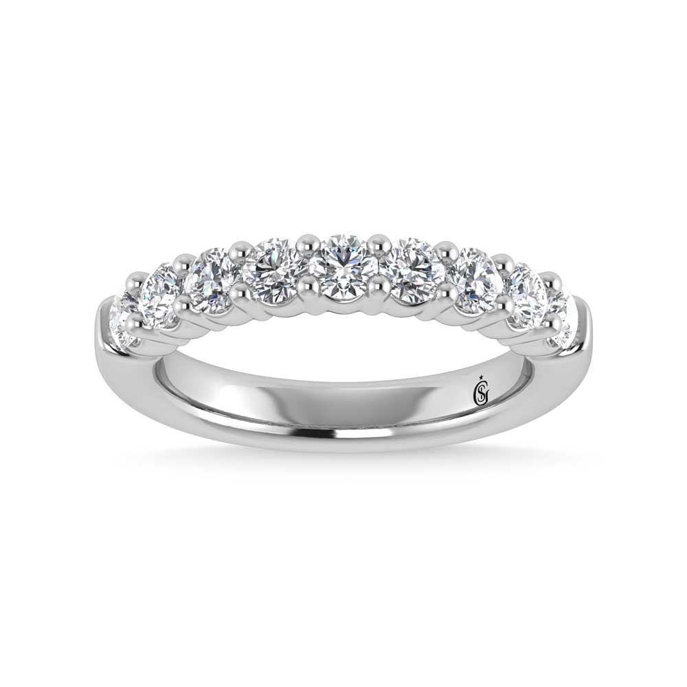 14K White Gold Lab Grown Diamond 1/3 Ct.Tw. Band