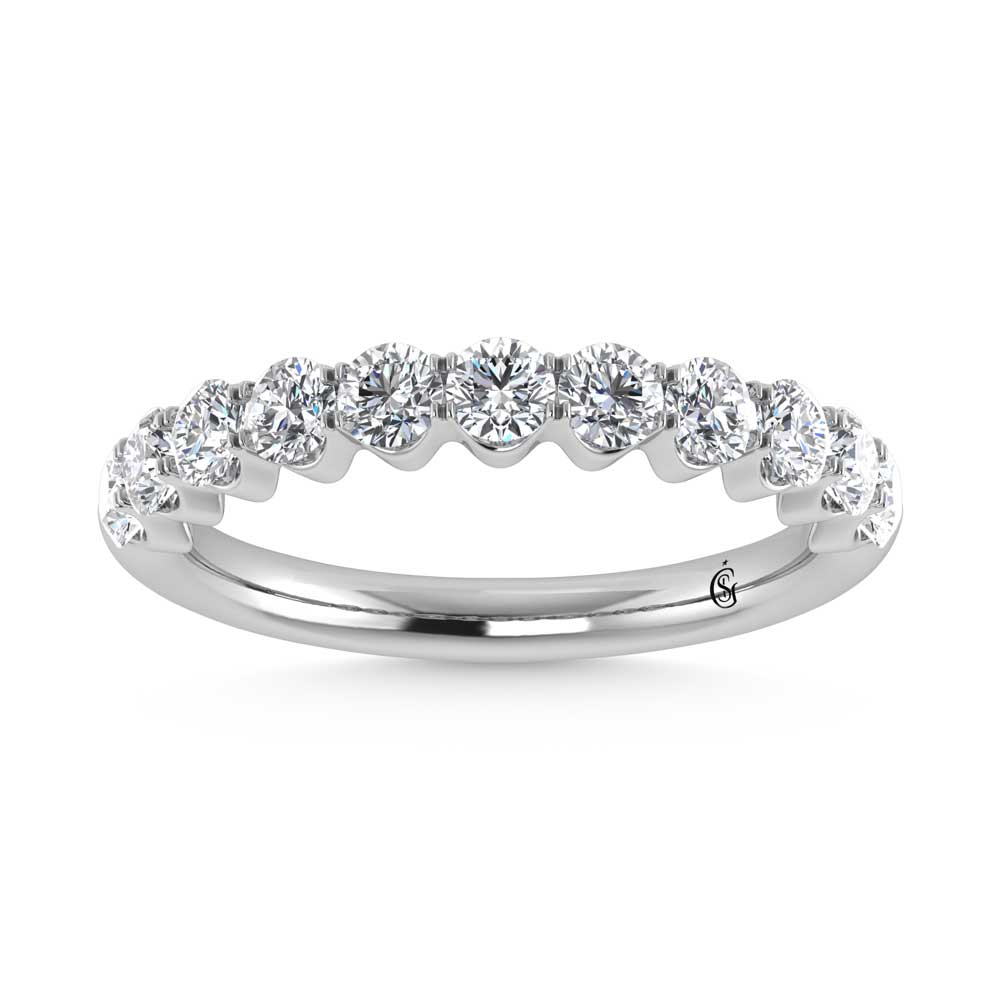 14K White Gold Lab Grown Diamond 1 1/2 Ct.Tw. Band