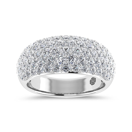 14K White Gold 3 Ct.Tw. Labgrown Diamond Fashion Band