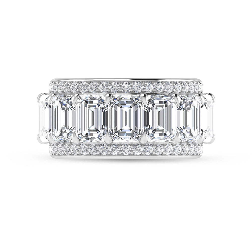 14K White Gold 5 5/8 Ct.Tw. Labgrown Diamond Fashion Band