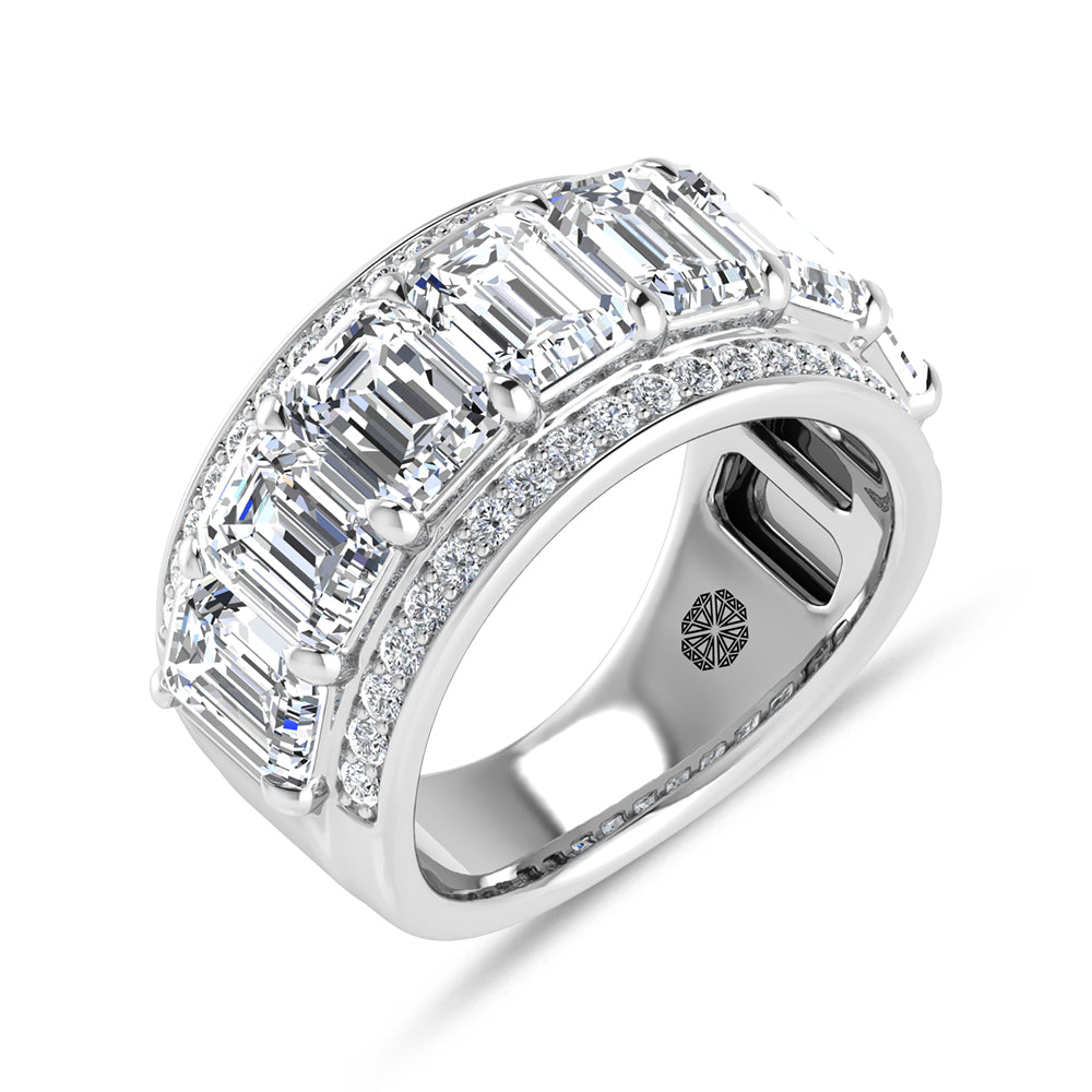 14K White Gold 5 5/8 Ct.Tw. Labgrown Diamond Fashion Band